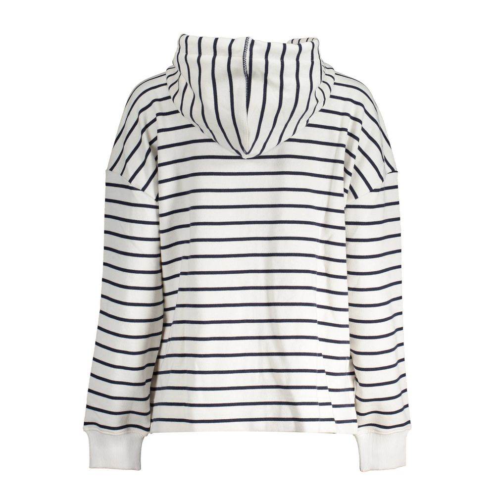 North Sails White Cotton Women's Hooded Sweater - Hilstor
