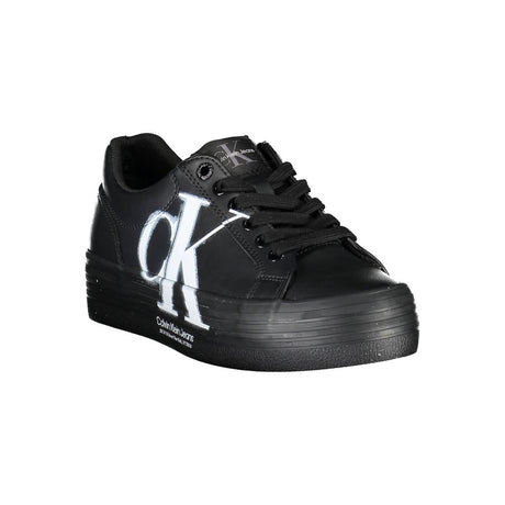 Calvin Klein sort læder sneaker til kvinder