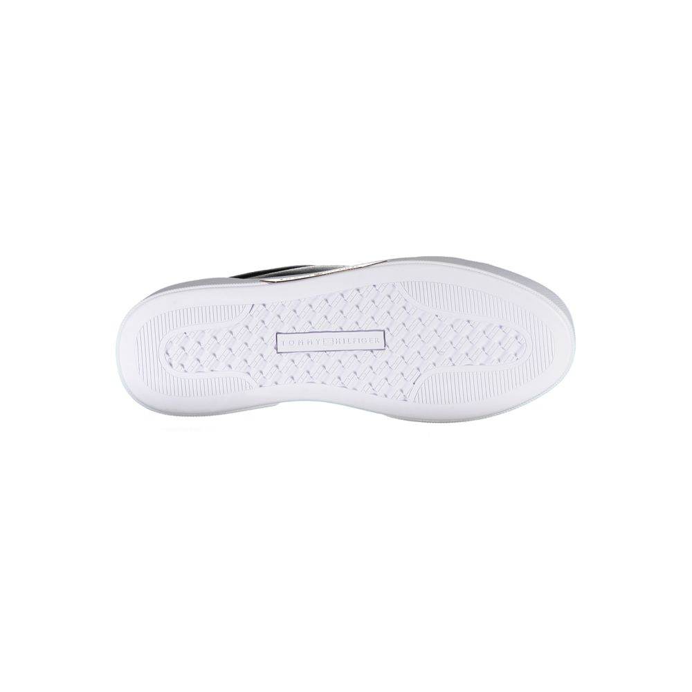 Tommy Hilfiger Black Leather Women Sneaker - Hilstor