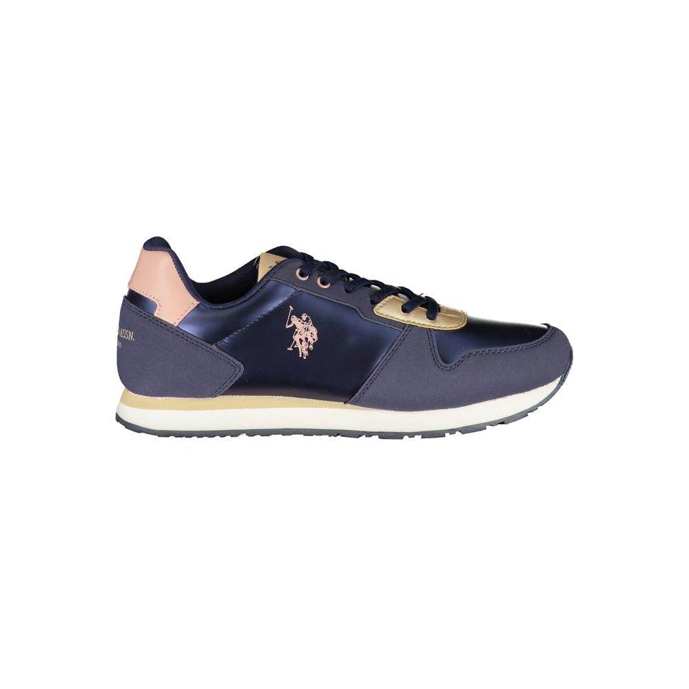 U.S. POLO ASSN. Blue Polyester Sneaker - Hilstor