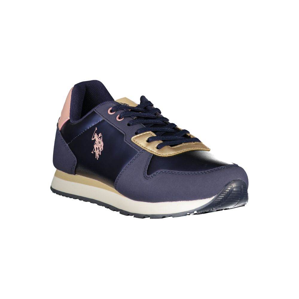 U.S. POLO ASSN. Blue Polyester Sneaker - Hilstor