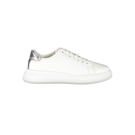 Calvin Klein Chic White Sneakers with Contrast Details - Hilstor