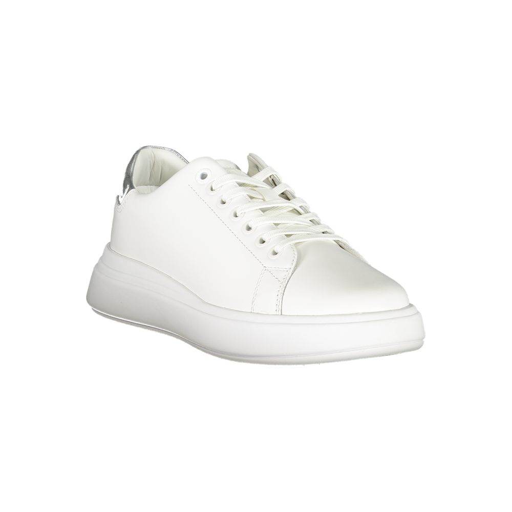 Calvin Klein Chic White Sneakers with Contrast Details - Hilstor