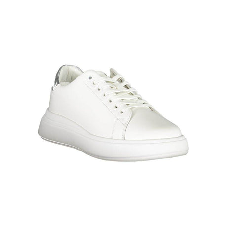 Calvin Klein Chic White Sneakers with Contrast Details - Hilstor