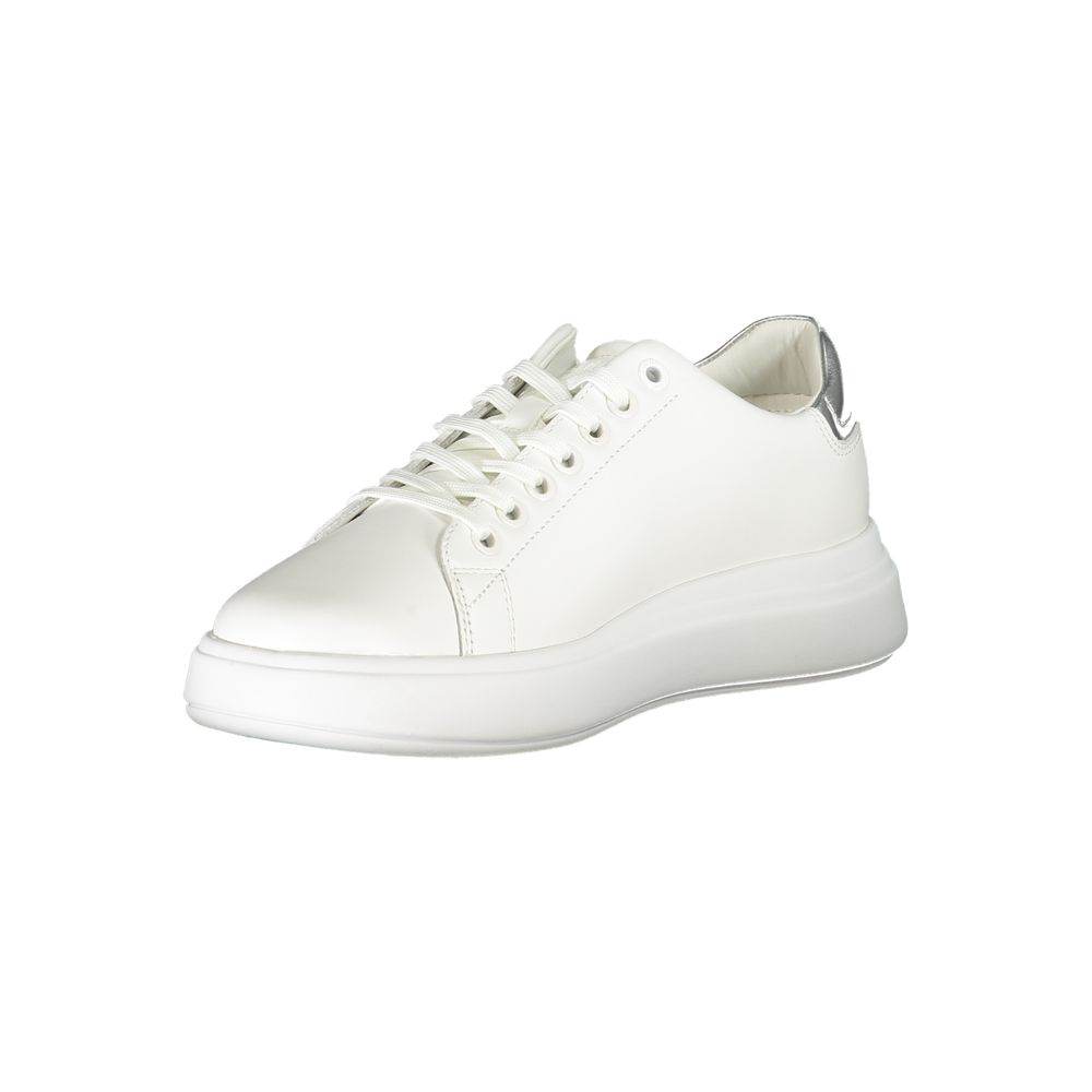 Calvin Klein Chic White Sneakers with Contrast Details - Hilstor