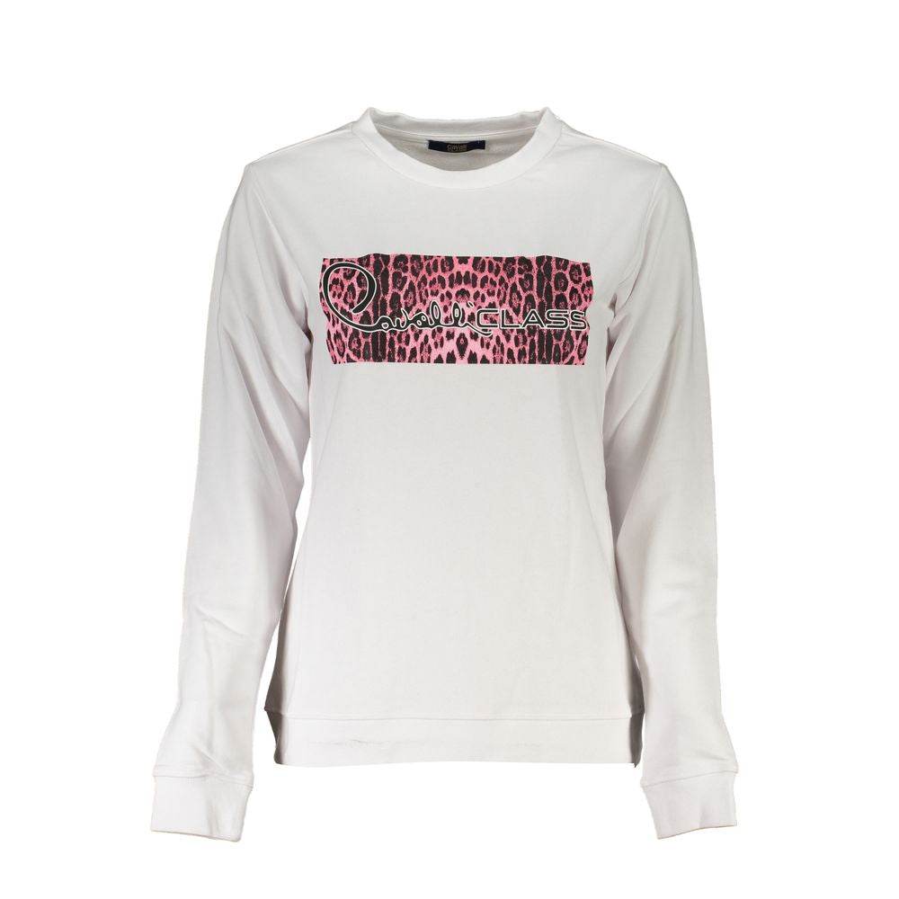 Cavalli Class White Cotton Women Sweater - Hilstor