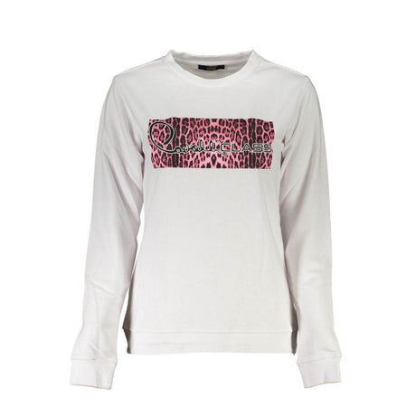 Cavalli Class White Cotton Women Sweater - Hilstor