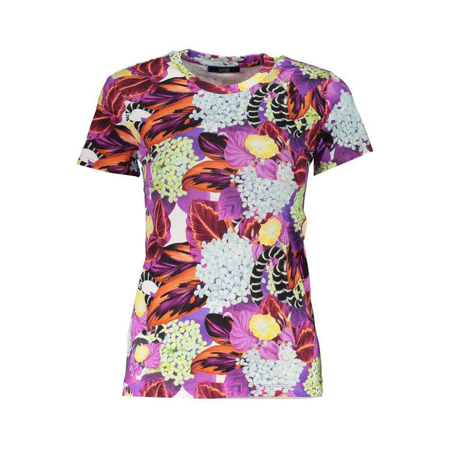 Cavalli Class Purple Cotton Women T-Shirt - Hilstor