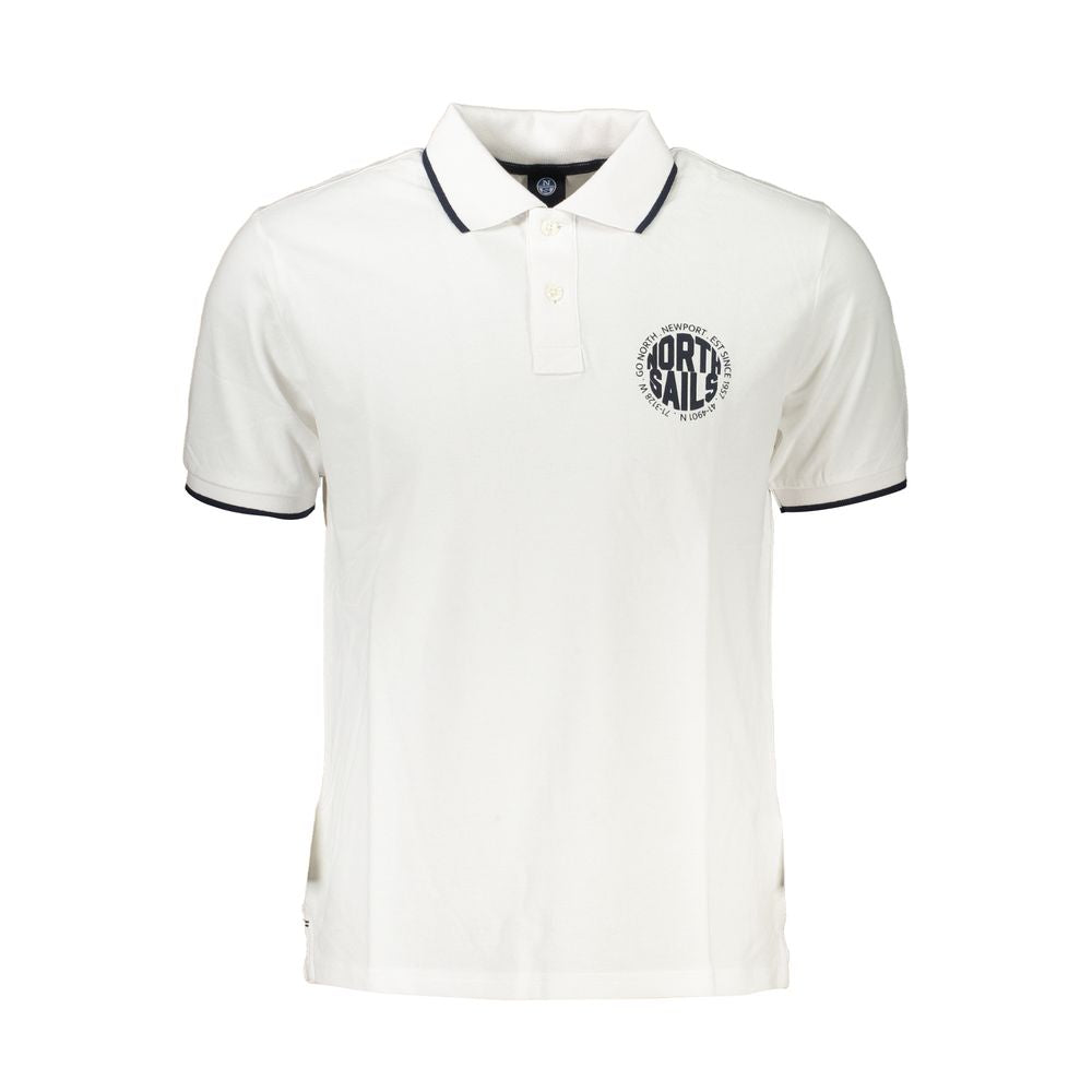 North Sails Hvid bomulds poloshirt