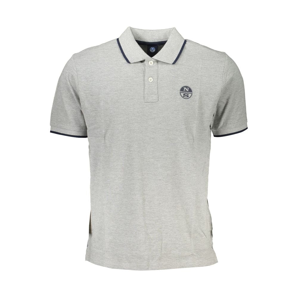 North Sails Grå bomulds poloshirt
