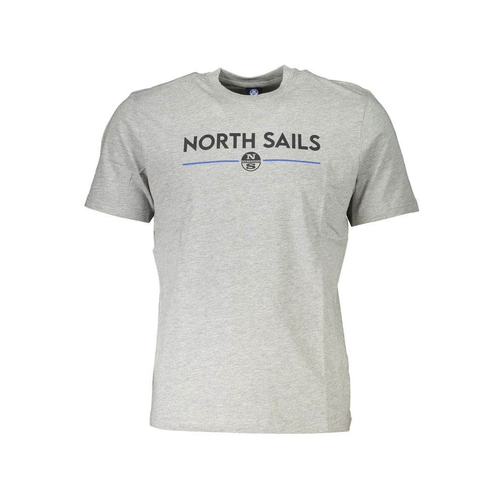North Sails Gray Cotton T-Shirt - Hilstor