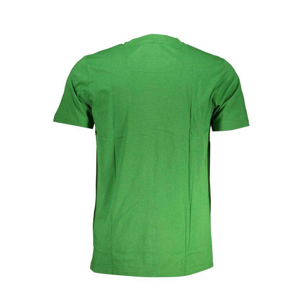 Cavalli Class Green Cotton T-Shirt - Hilstor