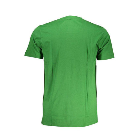 Cavalli Class Green Cotton T-Shirt - Hilstor