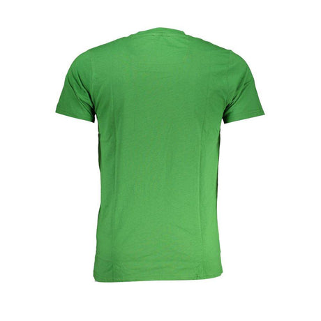 Cavalli Class Green Cotton T-Shirt - Hilstor