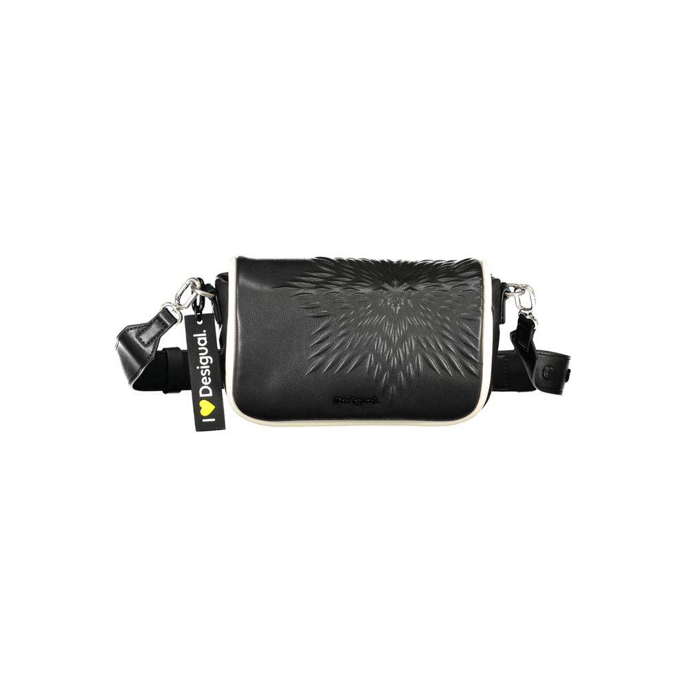 Desigual Black Polyethylene Handbag - Hilstor