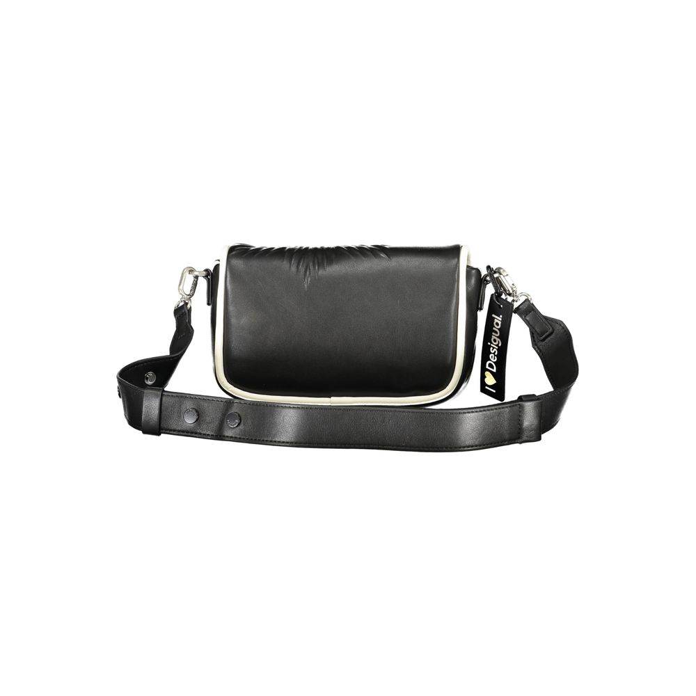 Desigual Black Polyethylene Handbag - Hilstor