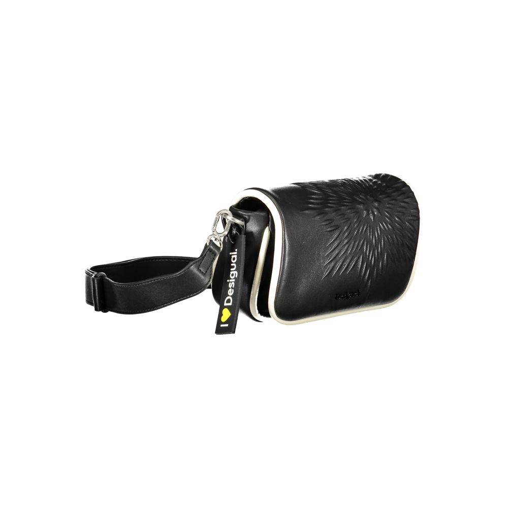 Desigual Black Polyethylene Handbag - Hilstor