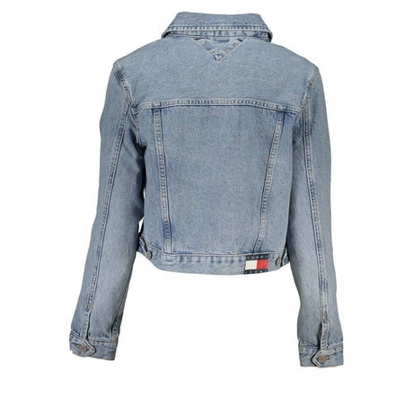 Tommy Hilfiger Light Blue Cotton Women Jacket - Hilstor