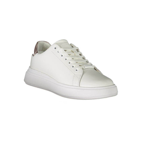 Calvin Klein White Polyester Sneaker - Hilstor