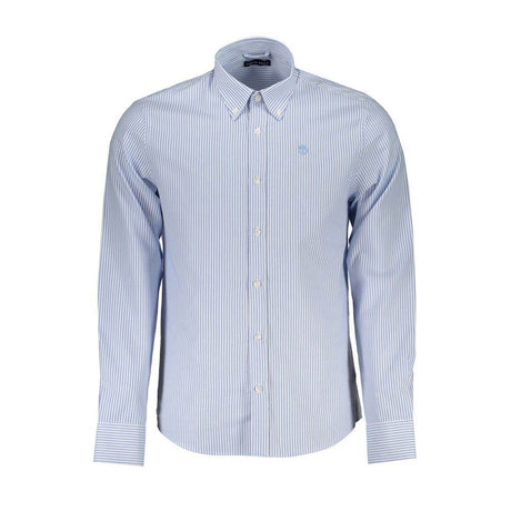 North Sails Light Blue Cotton Men Shirt - Hilstor