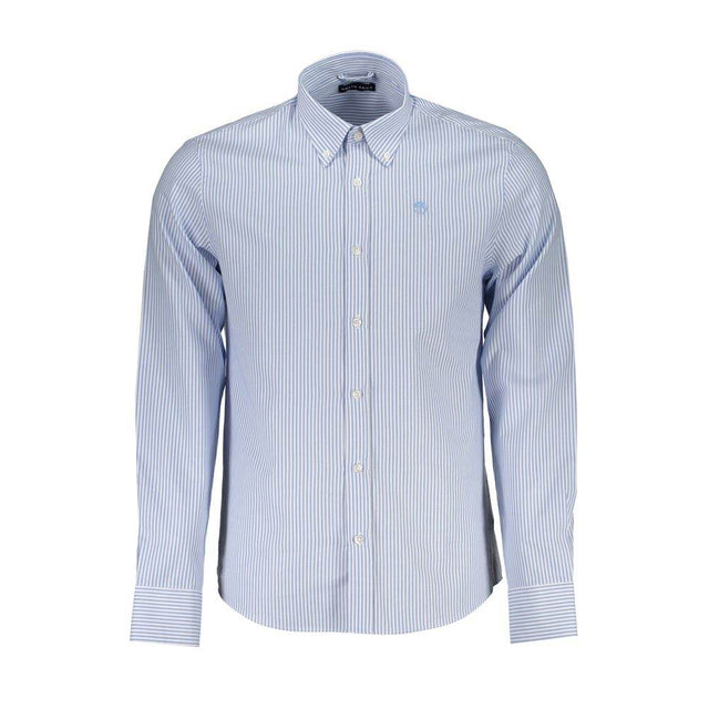 North Sails Light Blue Cotton Men Shirt - Hilstor