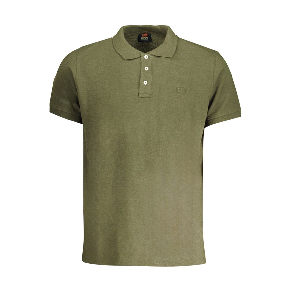 Norge 1963 Grøn bomulds poloshirt