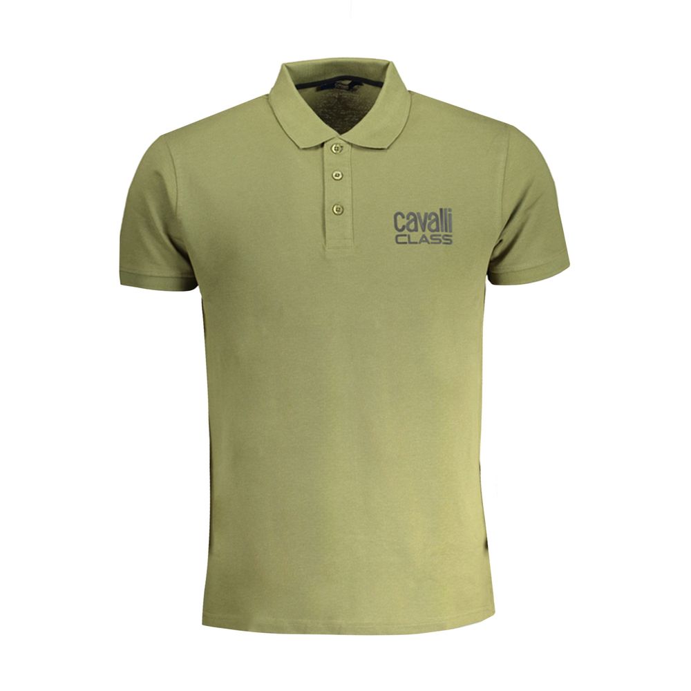 Cavalli klasse grøn bomuld poloshirt