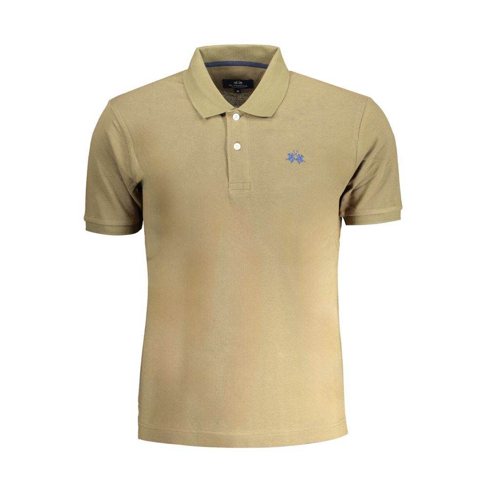 La Martina Green Cotton Polo Shirt - Hilstor