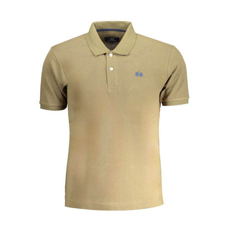 La Martina Green Cotton Polo Shirt - Hilstor