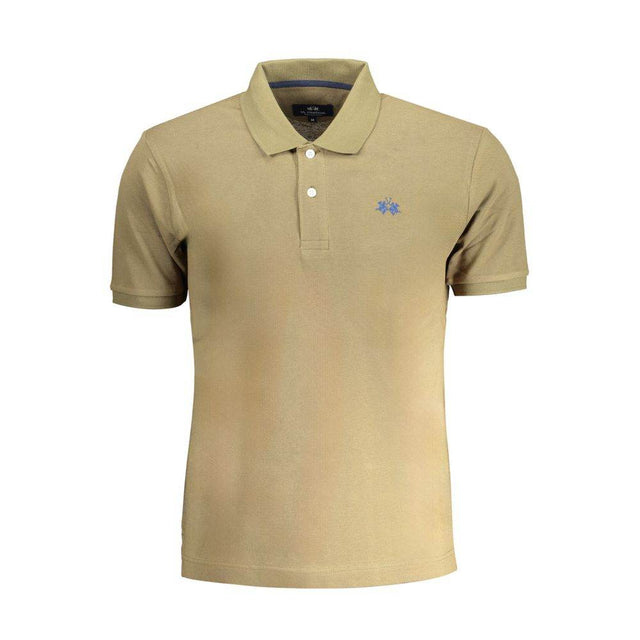 La Martina Green Cotton Polo Shirt - Hilstor