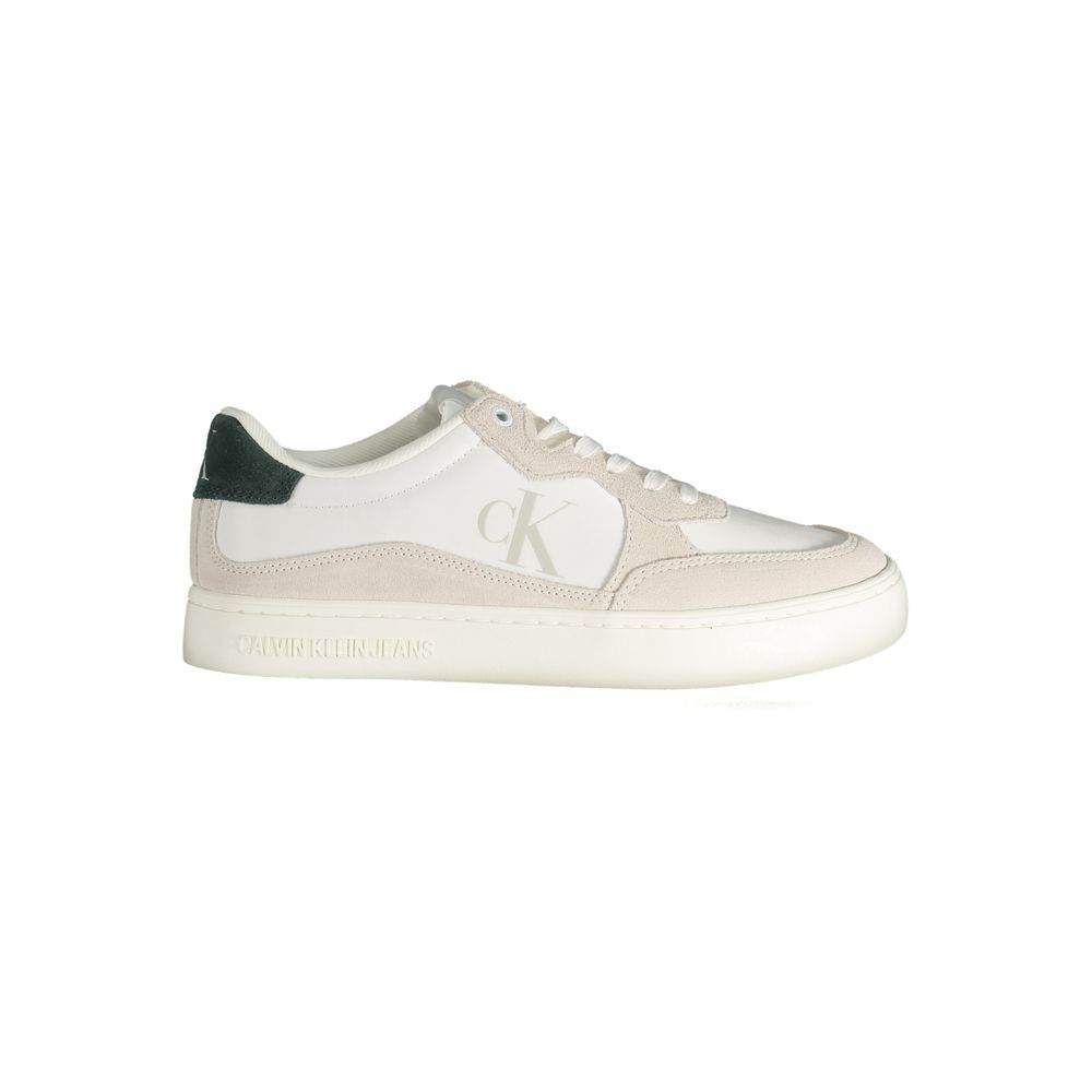 Calvin Klein White Leather Men Sneaker - Hilstor