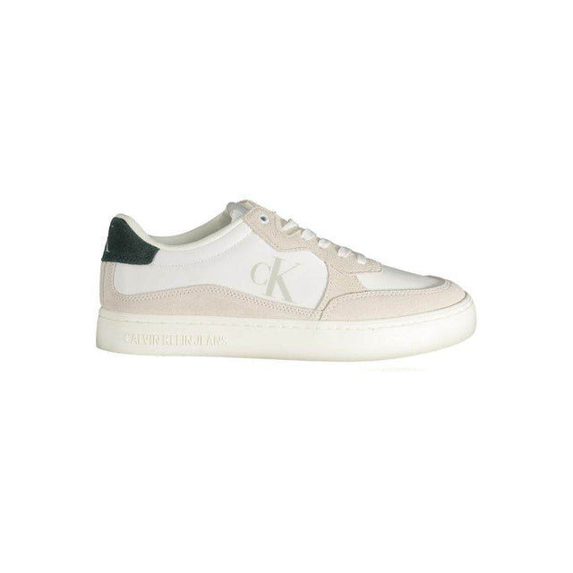Calvin Klein White Leather Men Sneaker - Hilstor
