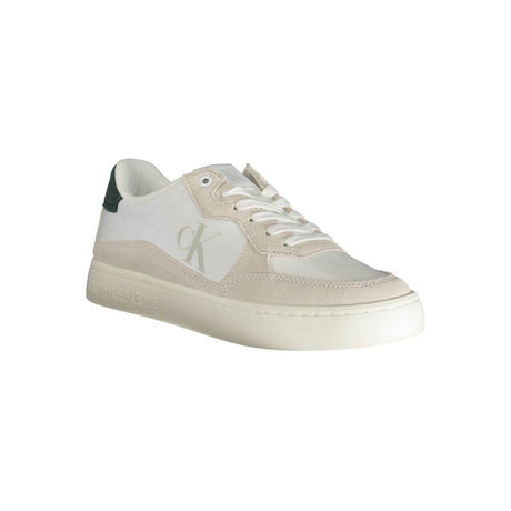 Calvin Klein White Leather Men Sneaker - Hilstor