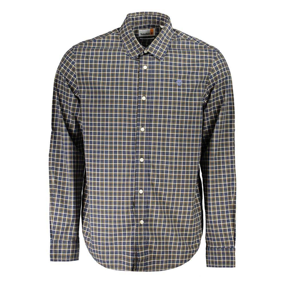 Timberland Blue Cotton Shirt - Hilstor