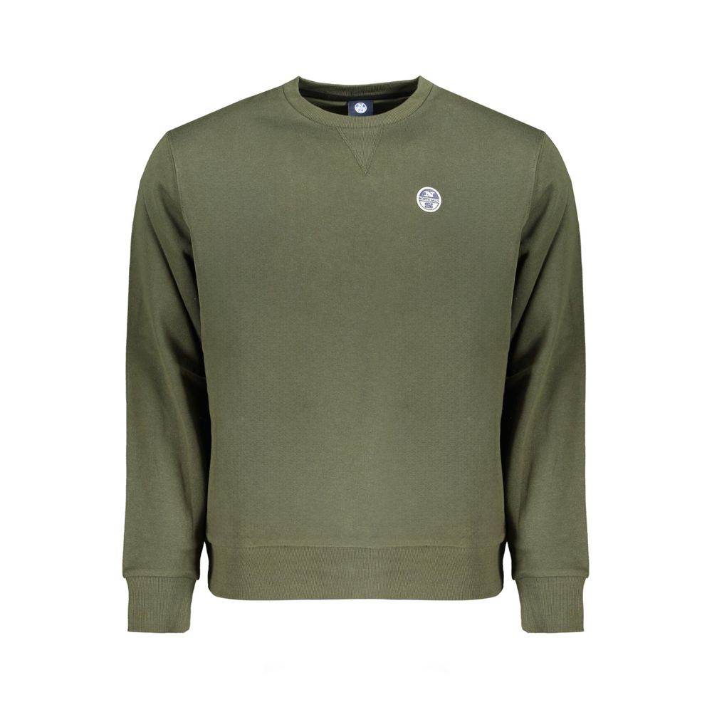 North Sails Green Cotton Men Sweater - Hilstor