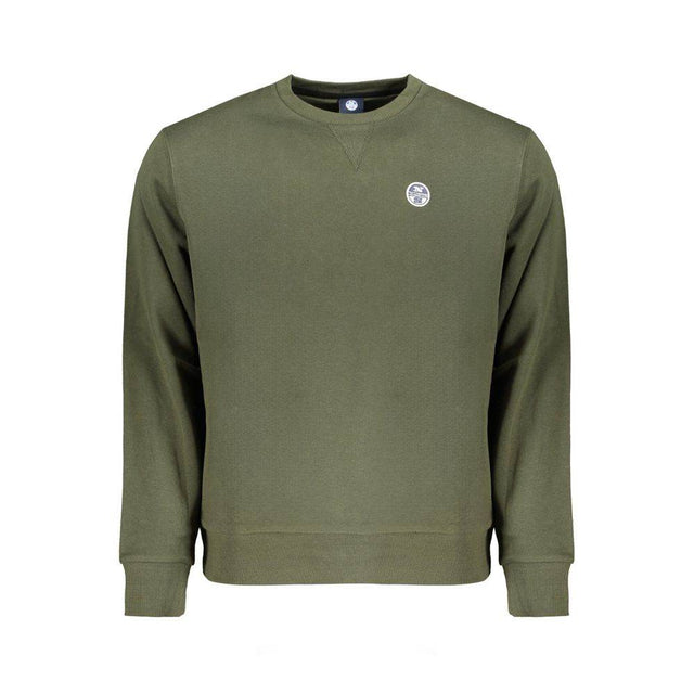North Sails Green Cotton Men Sweater - Hilstor