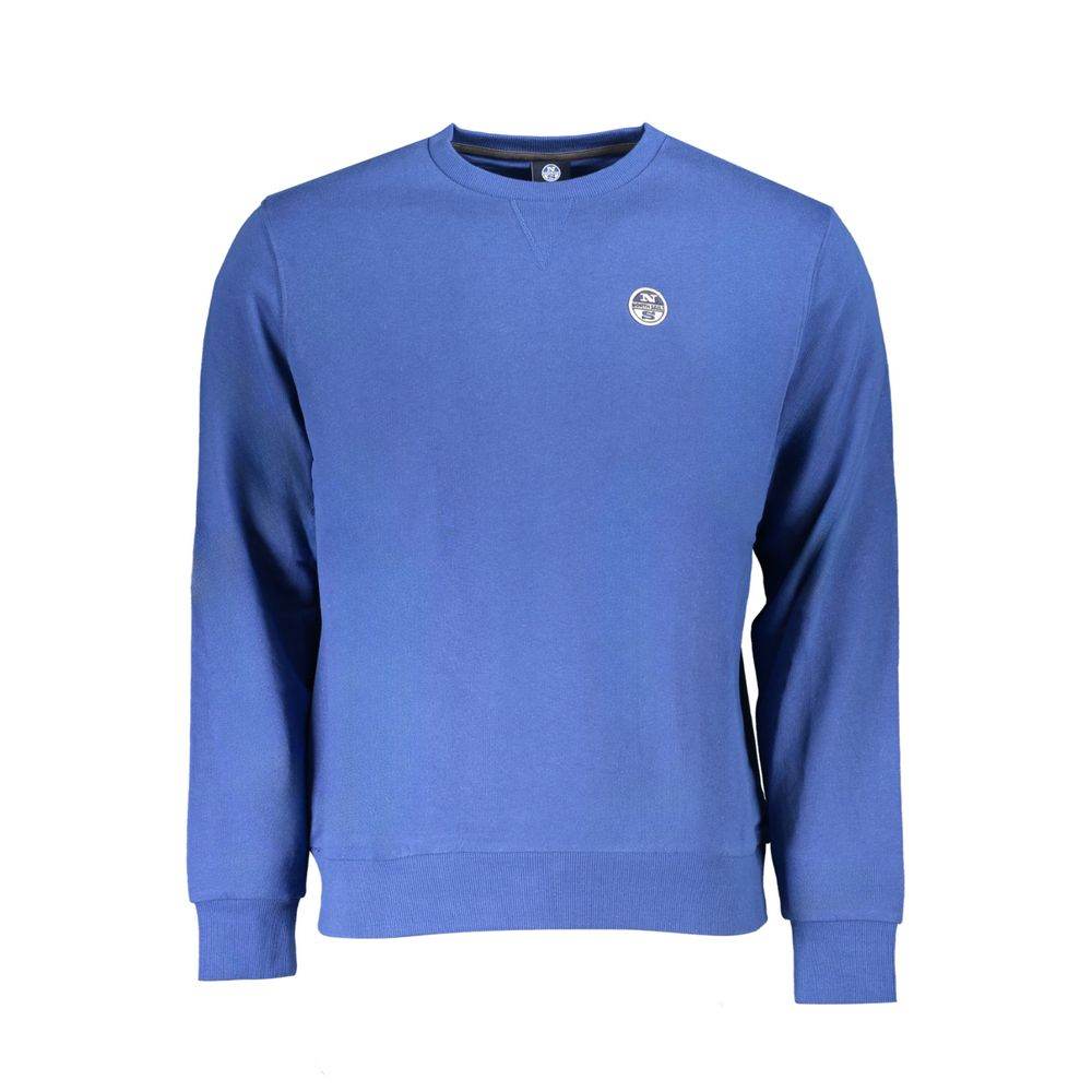 North Sails Blue Cotton Men Sweater - Hilstor