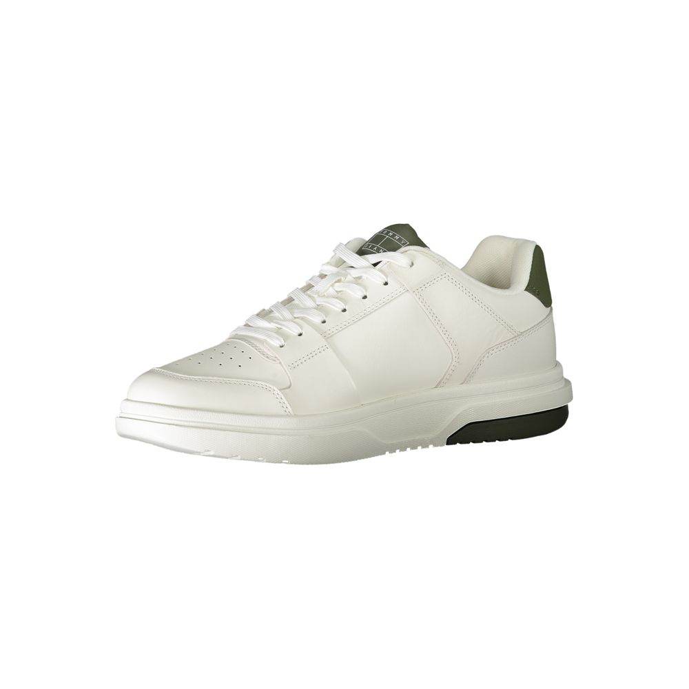 Tommy Hilfiger White Polyethylene Men Sneaker - Hilstor