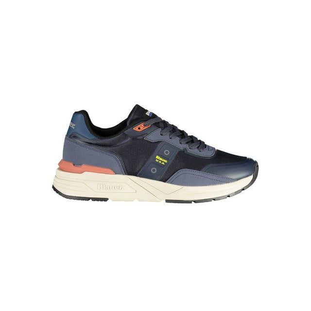 Blauer Blue Polyester Sneaker - Hilstor