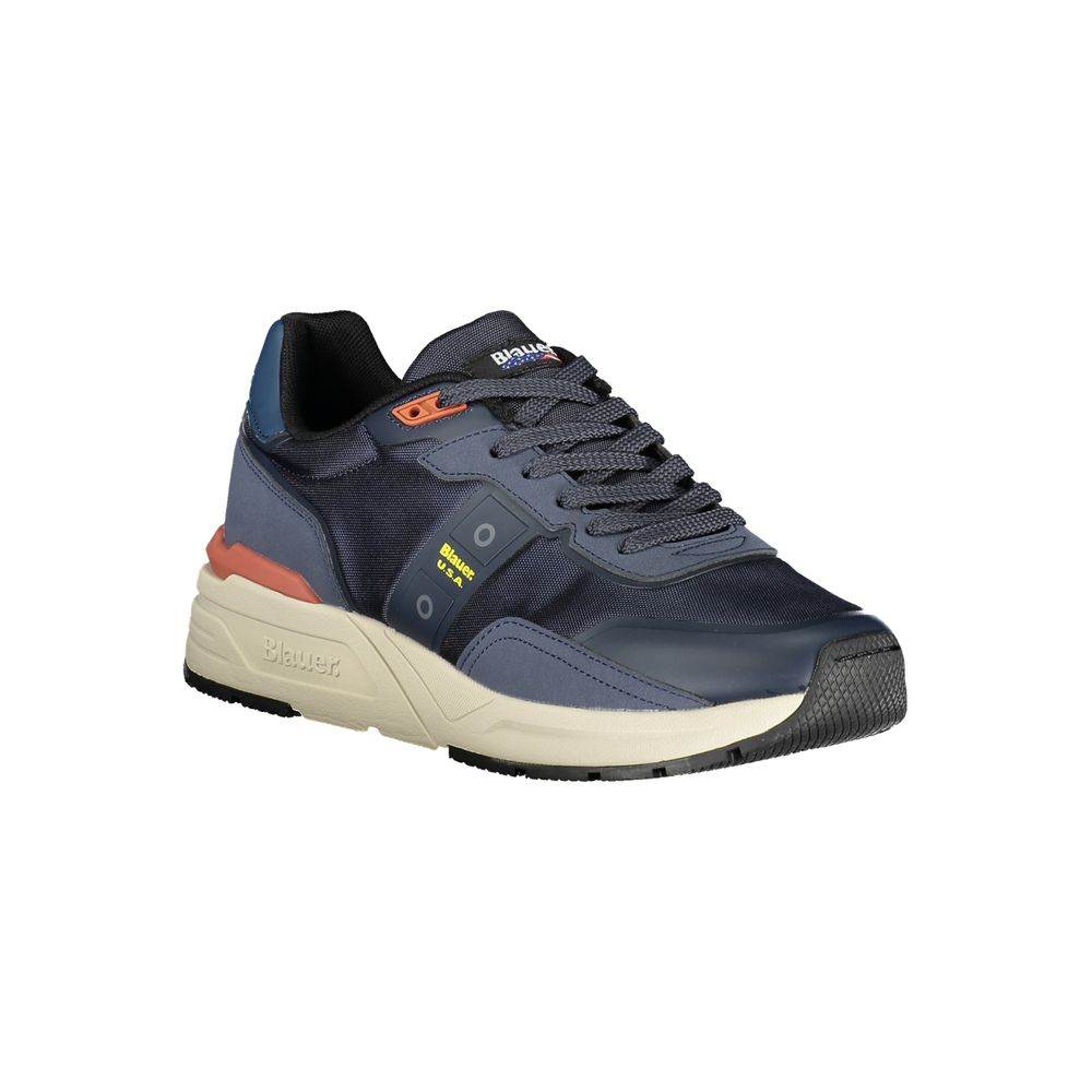 Blauer Blue Polyester Sneaker - Hilstor