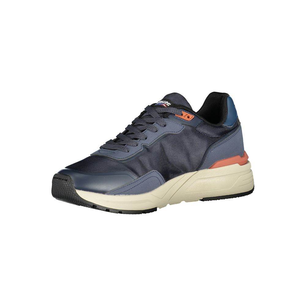 Blauer Blue Polyester Sneaker - Hilstor