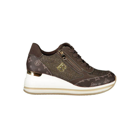 Laura Biagiotti Brown Polyester Women Sneaker - Hilstor