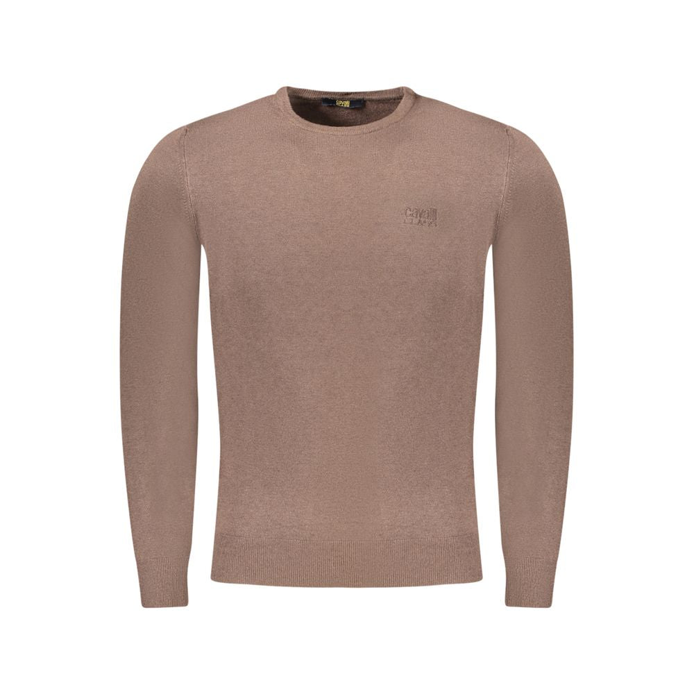 Cavalli klasse brun viskose sweater til mænd