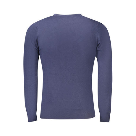 Cavalli klasse blå viskose sweater til mænd