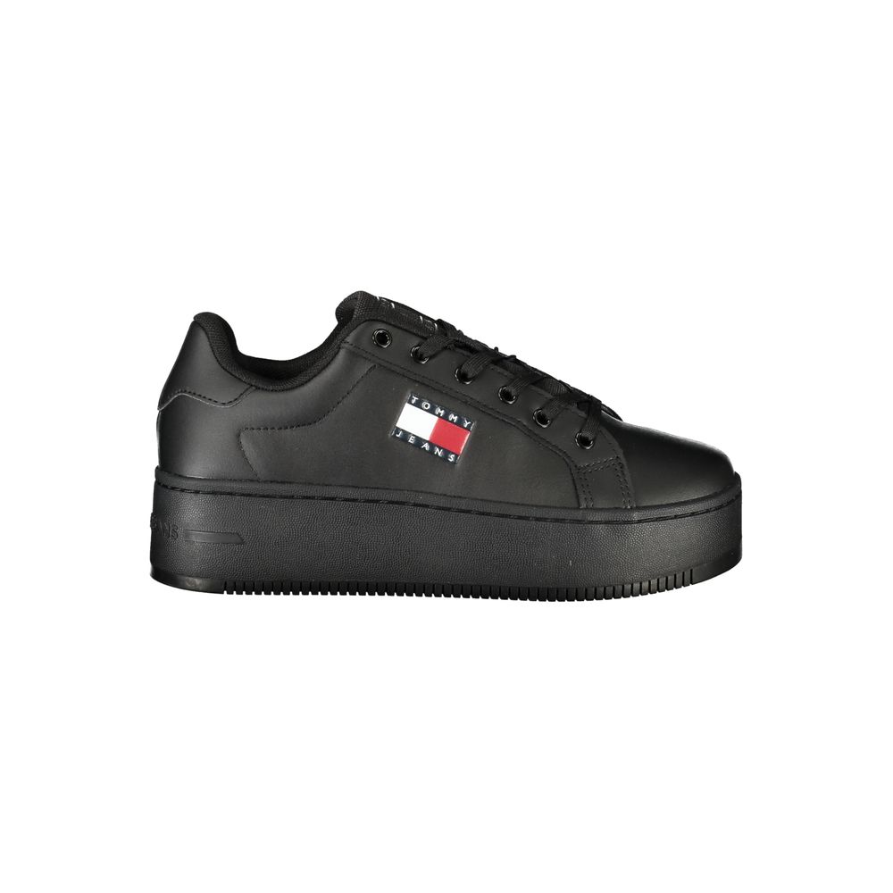 Tommy Hilfiger sort polyethylen sneaker til kvinder