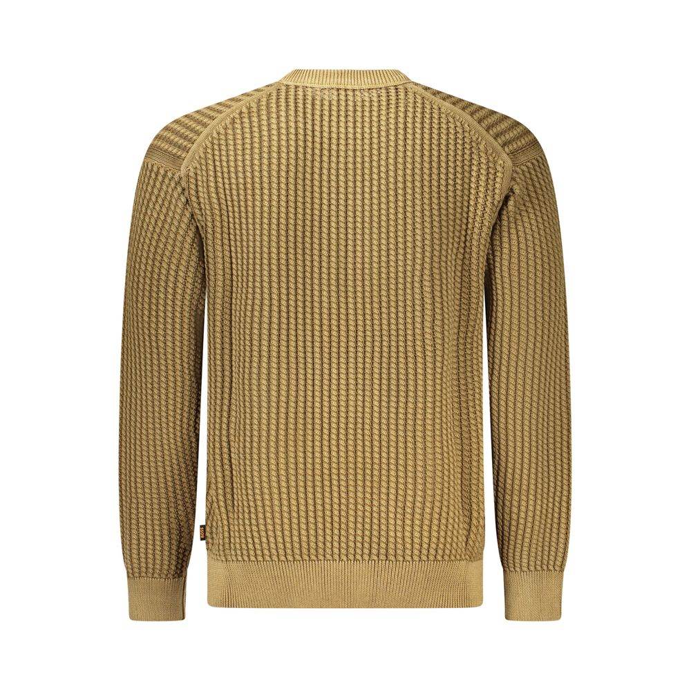 Hugo Boss Brown Cotton Men Sweater - Hilstor