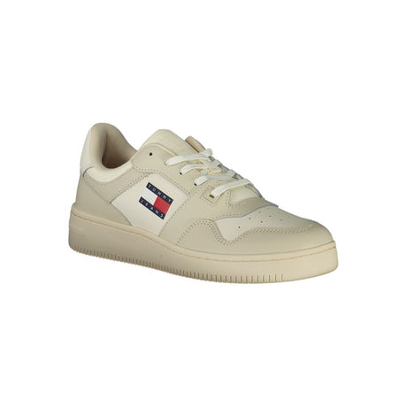 Tommy Hilfiger Beige Læder Sneaker til mænd