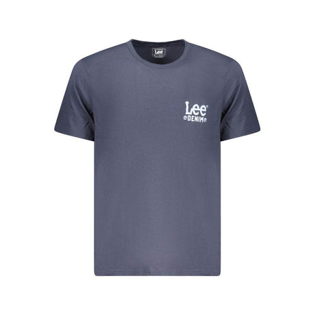 Lee Blue Cotton Men T-Shirt - Hilstor