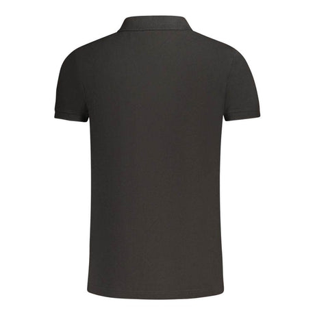 Fila Black Cotton Men Polo Shirt - Hilstor