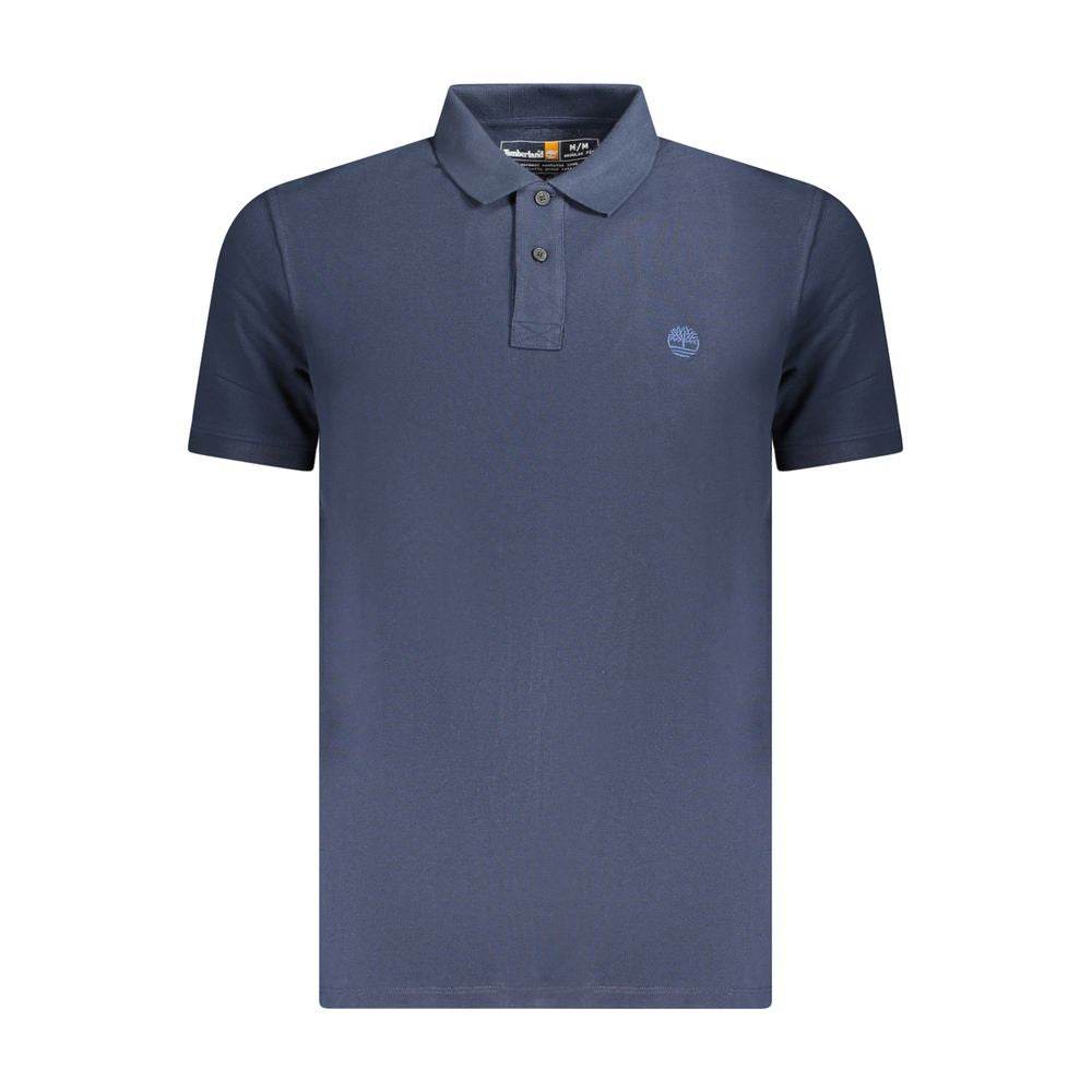 Timberland Blue Cotton Men Polo Shirt - Hilstor